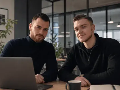 Ethan et Nicolas de l'agence OSIOM à Besançon