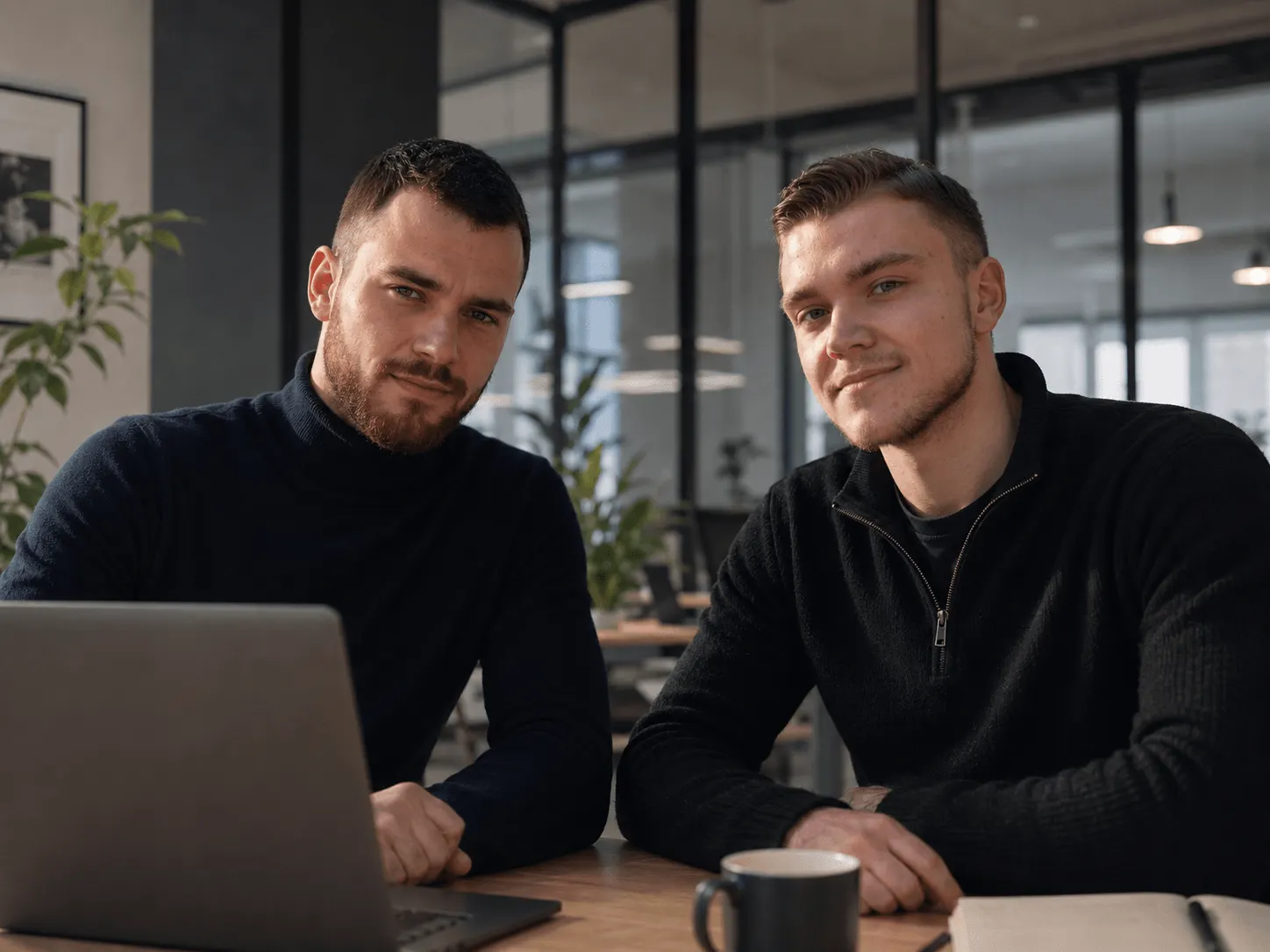 Nicolas et Ethan, l'équipe d'OSIOM, agence de communication à Besançon