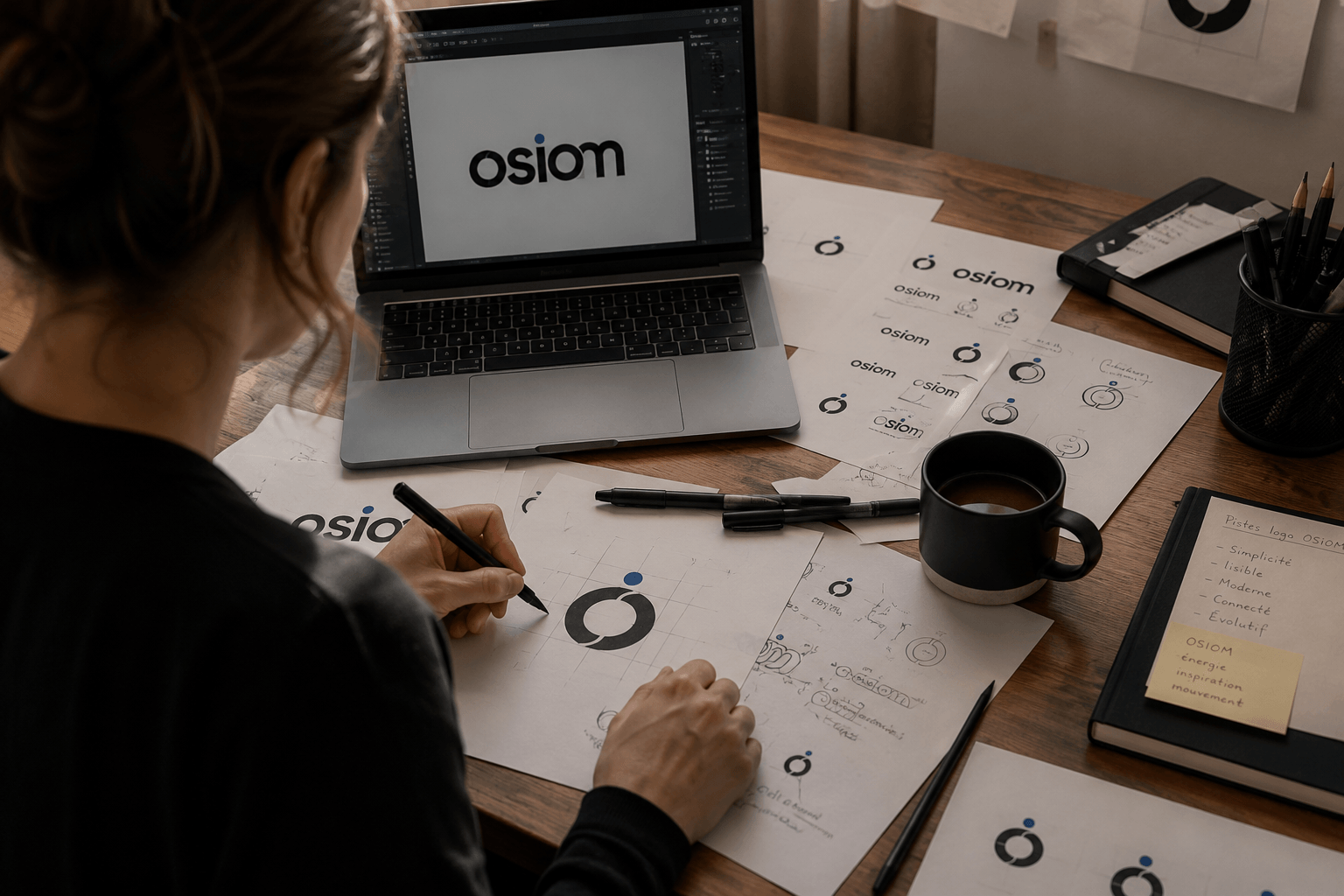 Un logo qui prend forme à l'écran, OSIOM Besançon